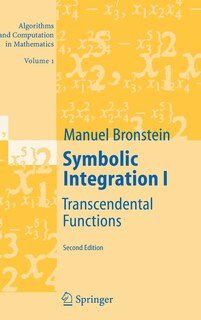 Front cover_Symbolic Integration I