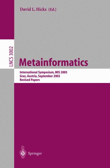 Front cover_Metainformatics