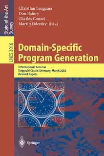 Front cover_Domain-Specific Program Generation