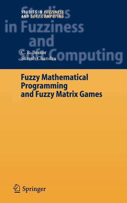 Couverture_Fuzzy Mathematical Programming And Fuzzy Matrix Games