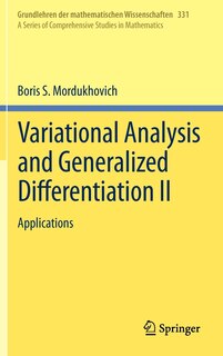 Front cover_Variational Analysis and Generalized Differentiation II