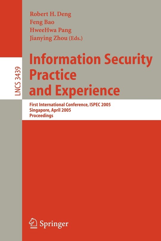 Front cover_Information Security Practice and Experience