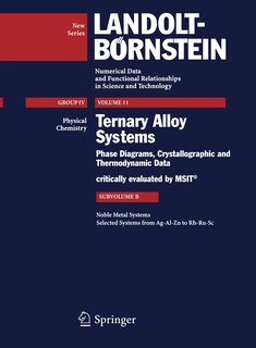 Front cover_Noble Metal Systems. Selected Systems from Ag-Al-Zn to Rh-Ru-Sc