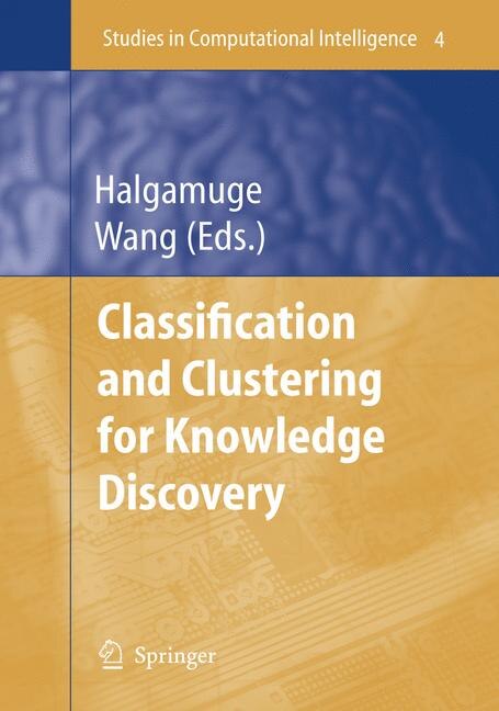 Front cover_Classification and Clustering for Knowledge Discovery
