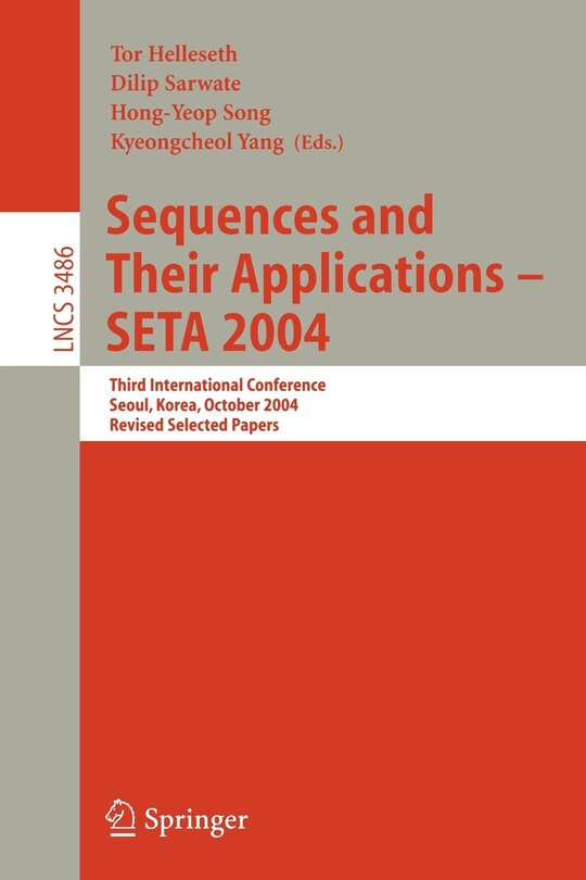 Front cover_Sequences and Their Applications - SETA 2004