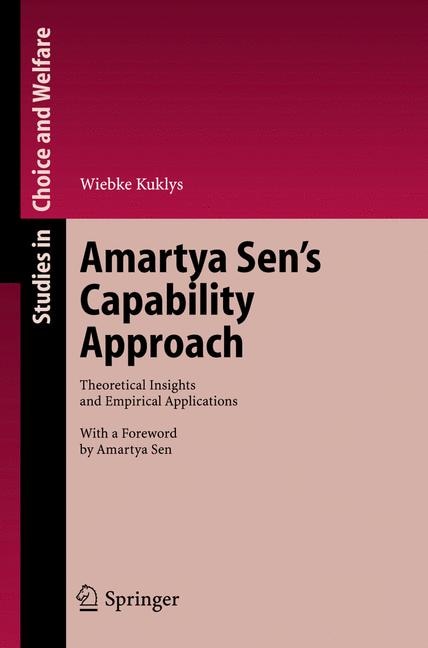 Front cover_Amartya Sen's Capability Approach