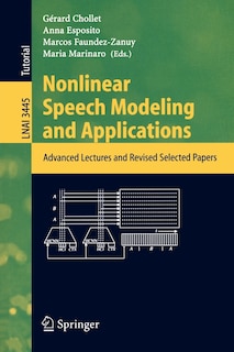 Front cover_Nonlinear Speech Modeling and Applications