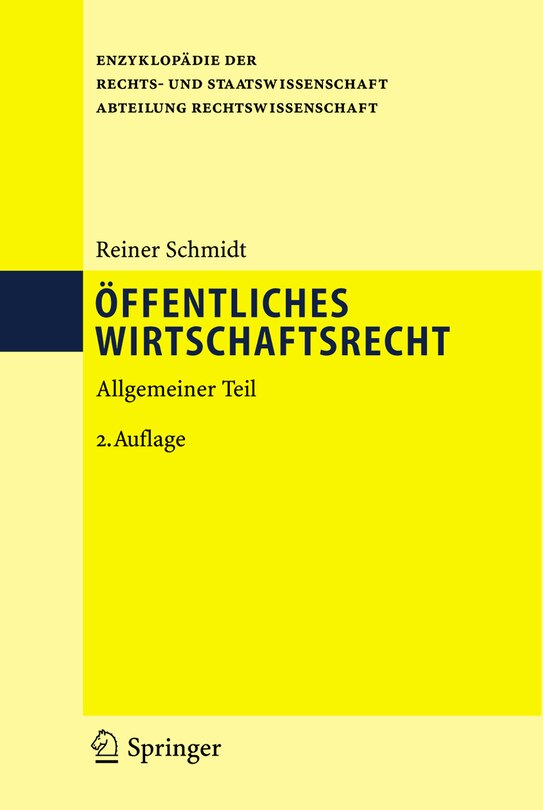 Front cover_&Ouml;ffentliches Wirtschaftsrecht