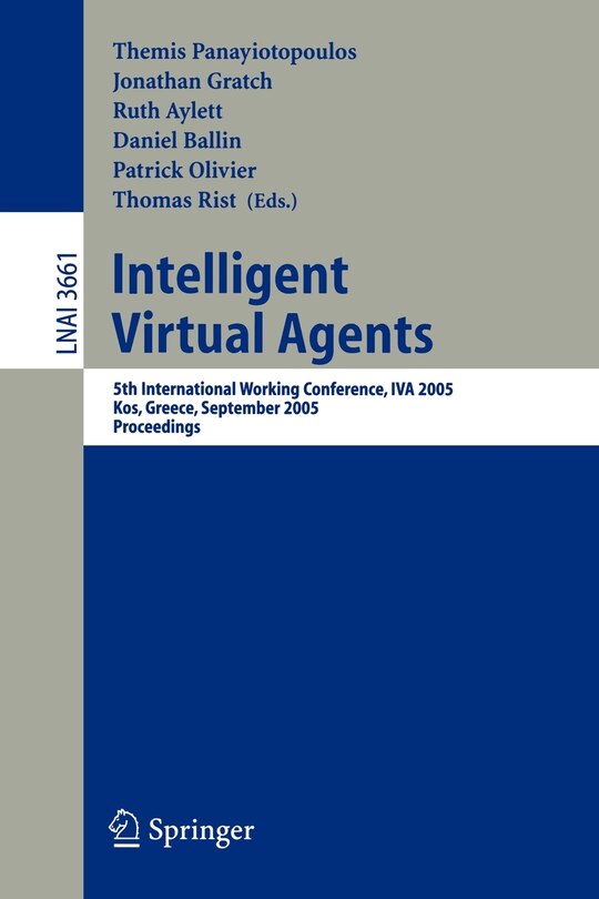 Front cover_Intelligent Virtual Agents