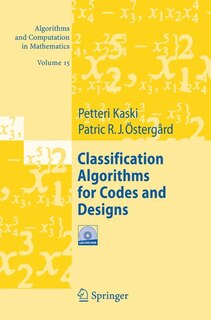 Front cover_Classification Algorithms For Codes And Designs