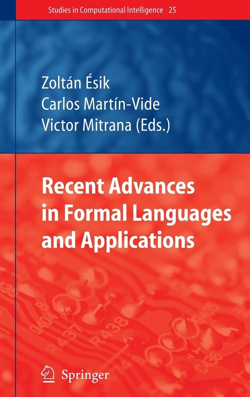 Front cover_Recent Advances in Formal Languages and Applications