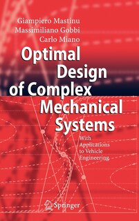 Front cover_Optimal Design of Complex Mechanical Systems