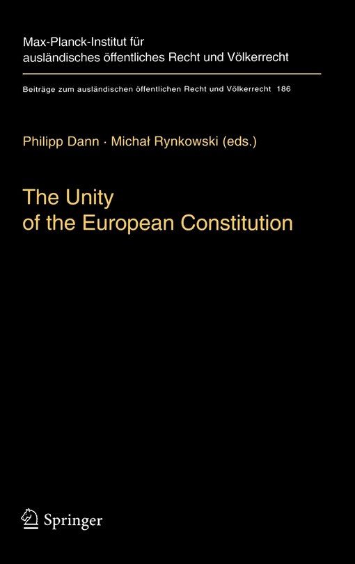 Front cover_The Unity of the European Constitution