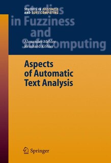 Couverture_Aspects of Automatic Text Analysis