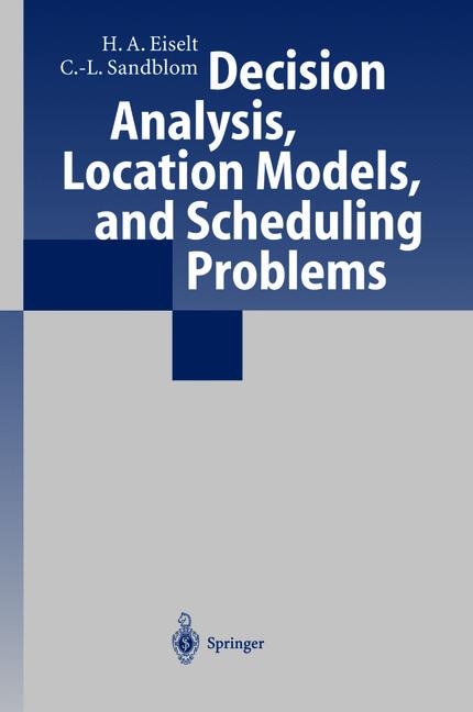 Couverture_Decision Analysis, Location Models, And Scheduling Problems