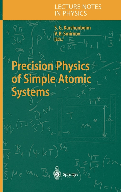 Front cover_Precision Physics of Simple Atomic Systems