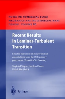Couverture_Recent Results in Laminar-Turbulent Transition