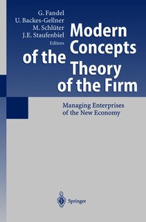 Front cover_Modern Concepts of the Theory of the Firm