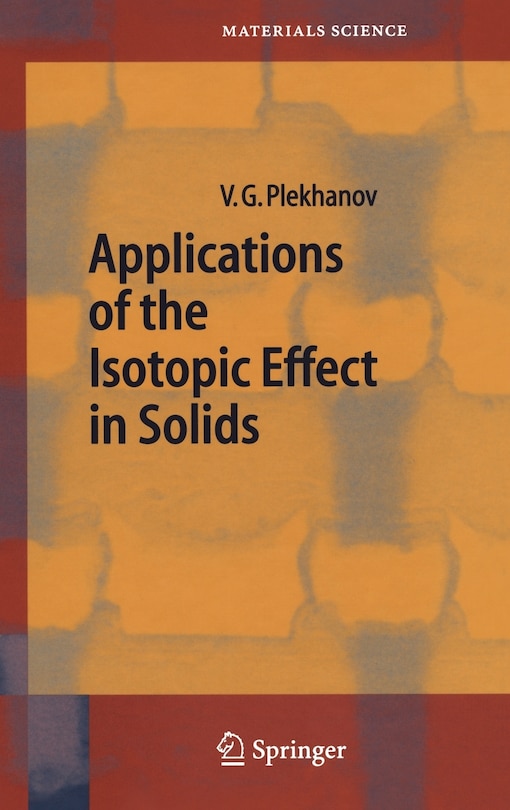 Couverture_Applications of the Isotopic Effect in Solids