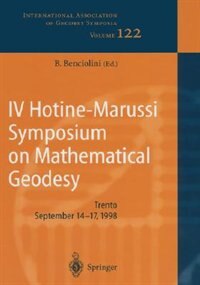 Couverture_IV Hotine-Marussi Symposium on Mathematical Geodesy