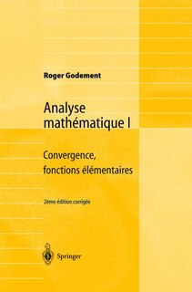 Front cover_Analyse Mathematique I