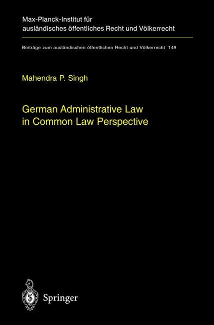 Front cover_German Administrative Law in Common Law Perspective