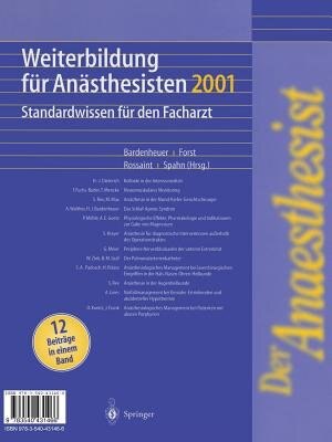 Front cover_Der Anaesthesist Weiterbildung für Anästhesisten 1997