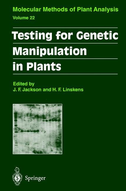 Front cover_Testing For Genetic Manipulation in Plants