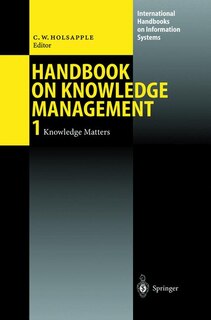 Front cover_Handbook on Knowledge Management 1