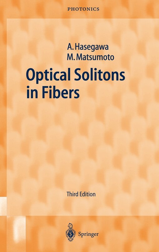 Front cover_Optical Solitons in Fibers