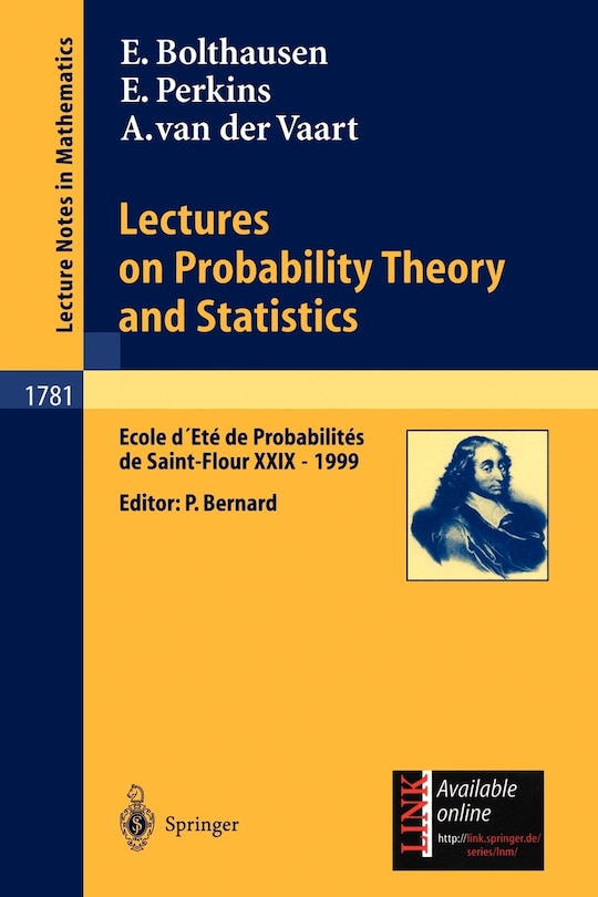 Couverture_Lectures On Probability Theory And Statistics