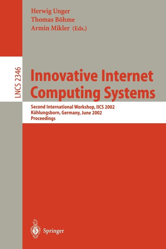 Front cover_Innovative Internet Computing Systems