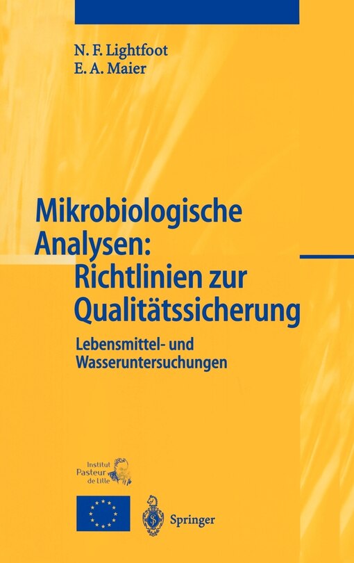 Front cover_Mikrobiologische Analysen: Richtlinien zur Qualitätssicherung