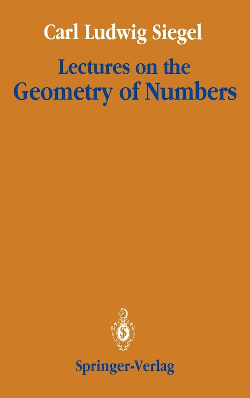 Couverture_Lectures On The Geometry Of Numbers
