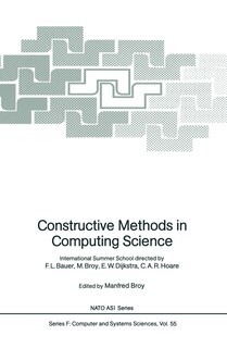 Front cover_Constructive Methods In Computing Science