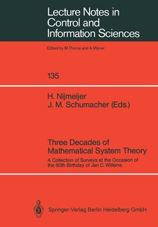 Front cover_Three Decades of Mathematical System Theory