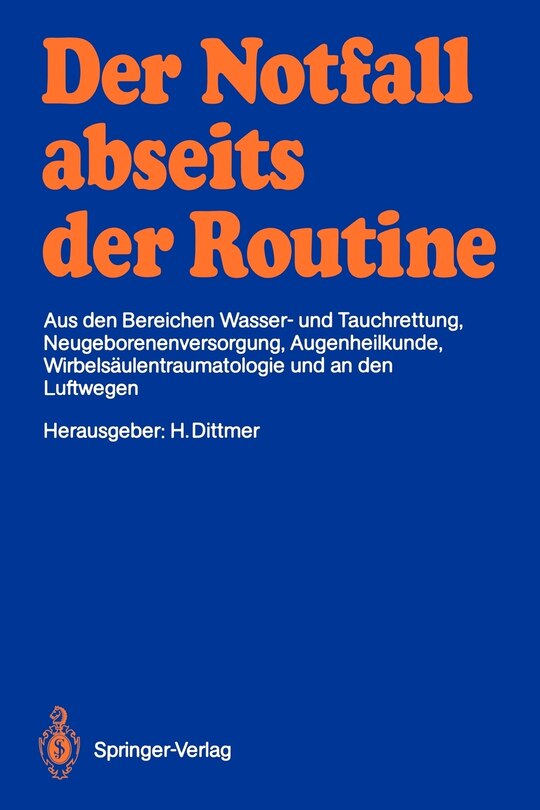 Front cover_Der Notfall abseits der Routine