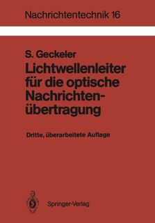 Couverture_Lichtwellenleiter Für Die Optische Nachrichtenübertragung