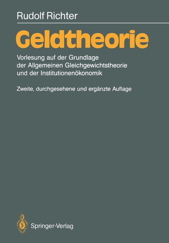 Front cover_Geldtheorie