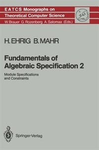 Front cover_Fundamentals of Algebraic Specification 2