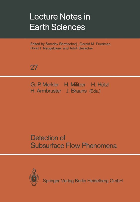 Front cover_Detection of Subsurface Flow Phenomena