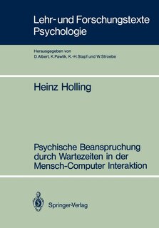 Front cover_Psychische Beanspruchung durch Wartezeiten in der Mensch-Computer Interaktion