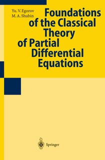 Front cover_Foundations of the Classical Theory of Partial Differential Equations