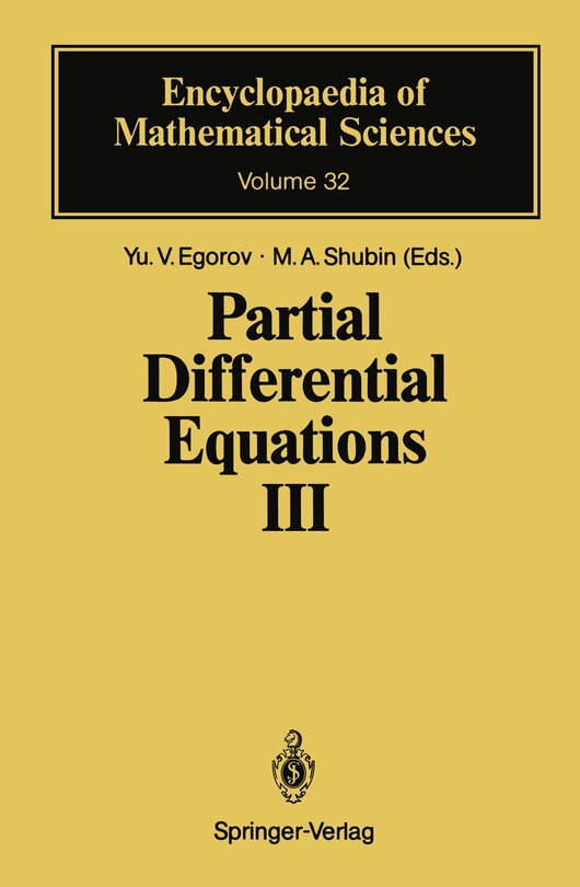 Couverture_Partial Differential Equations III