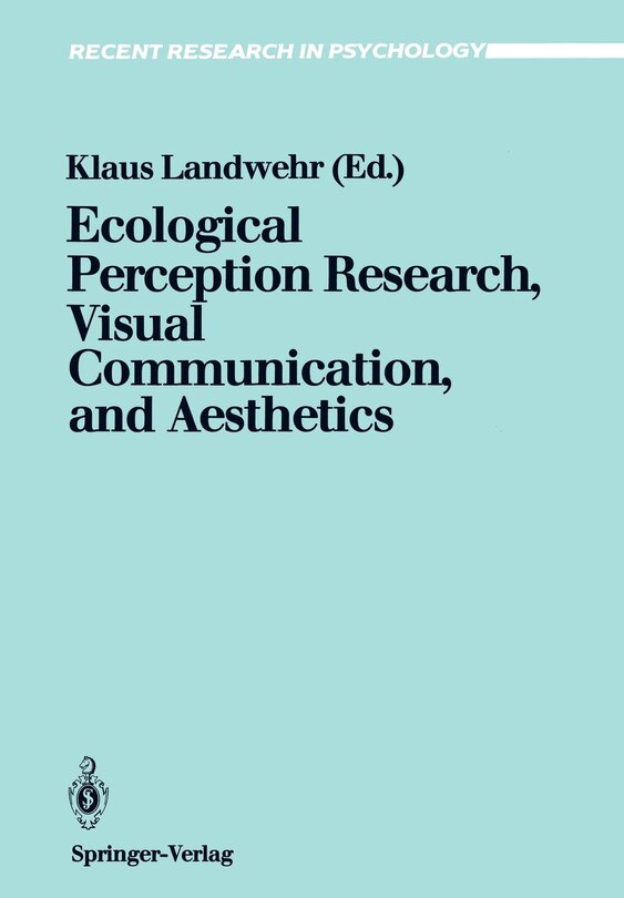 Front cover_Ecological Perception Research, Visual Communication, and Aesthetics