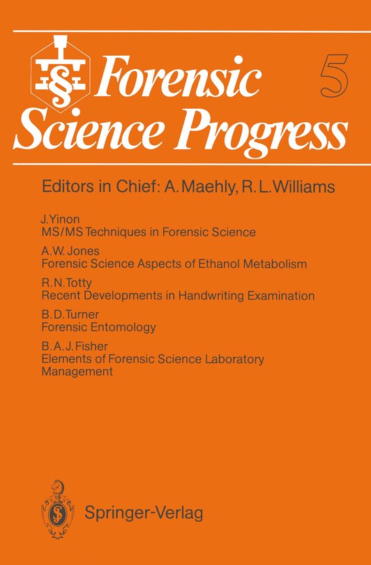 Couverture_Forensic Science Progress 5