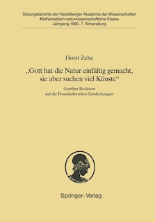 Front cover_Gott Hat Die Natur Einfältig Gemacht, Sie Aber Schon Viel Künste