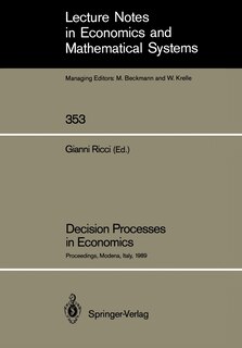 Couverture_Decision Processes in Economics
