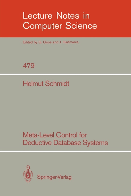 Front cover_Meta-Level Control for Deductive Database Systems