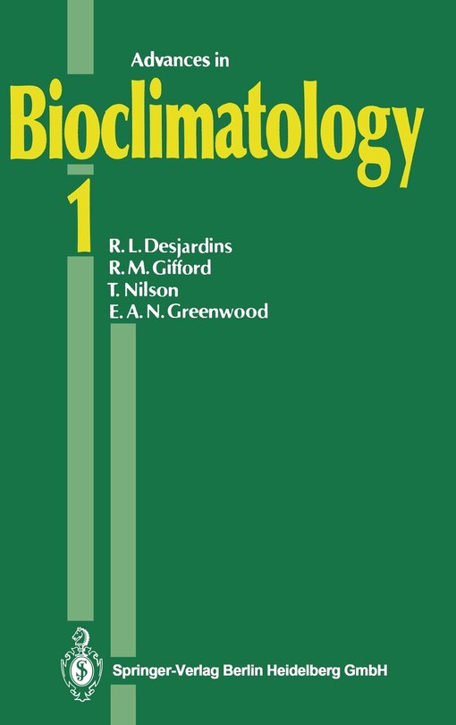 Couverture_Advances in Bioclimatology 1